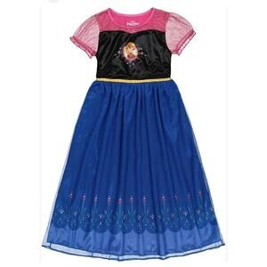 Disney Princess Anna Frozen Sleepwear Dress Costume sz S 6
